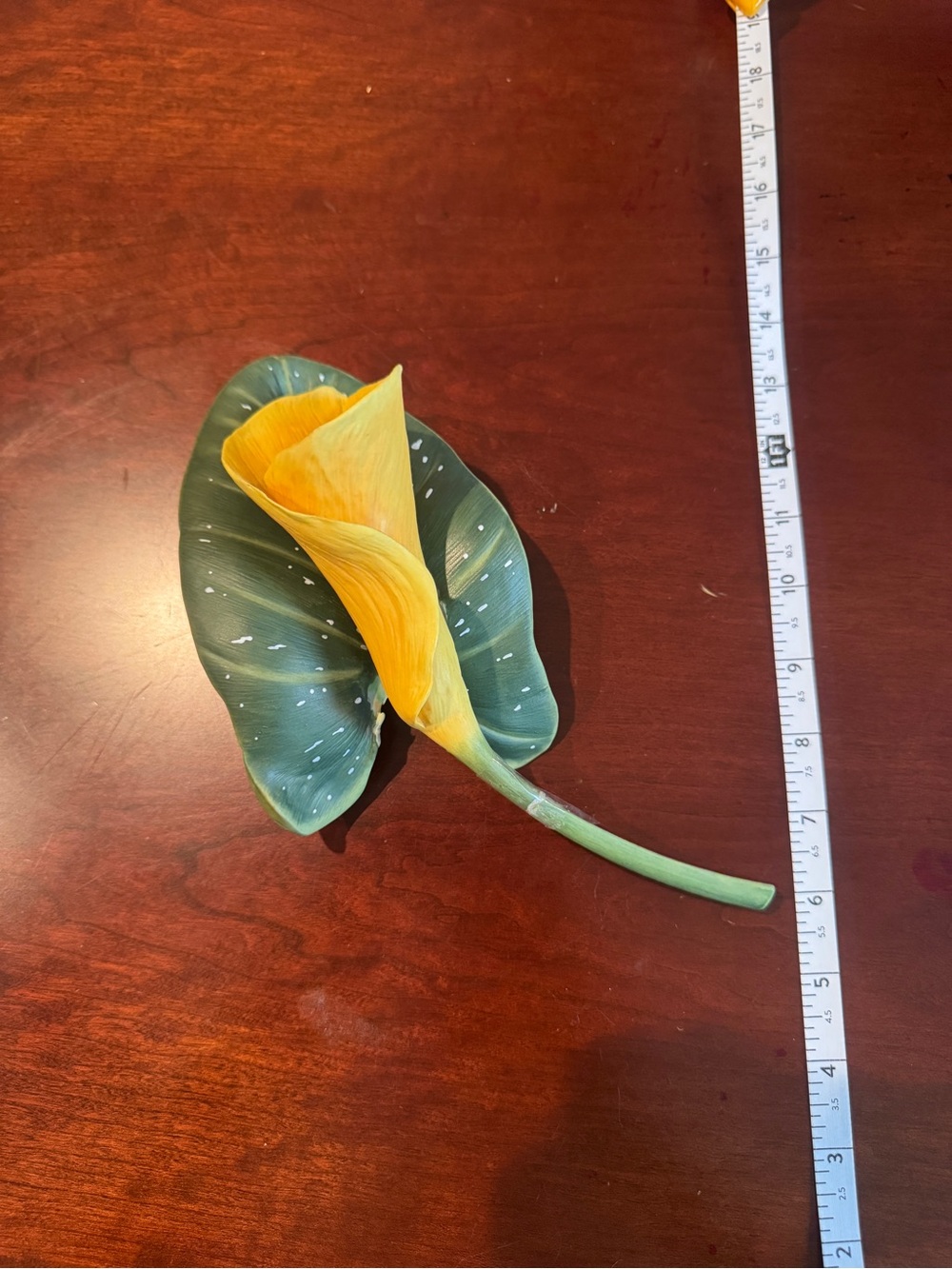 ‘Golden Calla Lily' by Ronald van Ruyckevelt, The Franklin Mint BROKEN